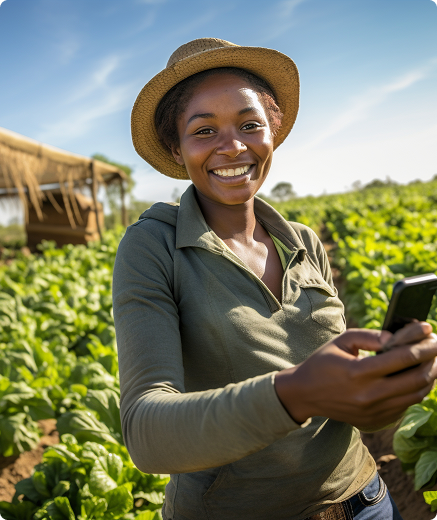 Farmer in Kenya