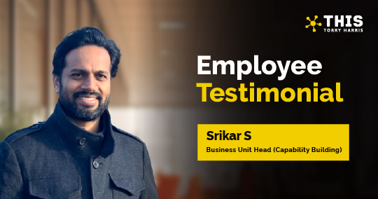 Srikar S, Head Capability Building, on 25 Years at Torry Harris